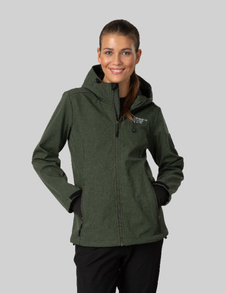 Donna Softshell giacca Melange Forest verde