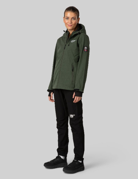 Donna Softshell giacca Melange Forest verde