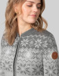 Tradizionale Lana merino donna maglione grigio