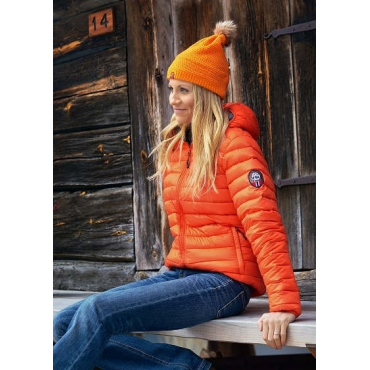 Ultra Light Down Jacket w/hood, Orange