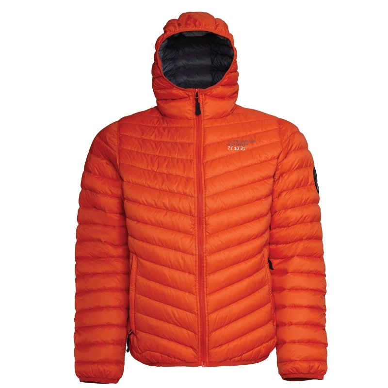 Ultra Light Down Jacket w/hood, Lady, OrangeScandinavian ...