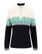 Moritz donna maglione in Turchese/bianco/blu marino