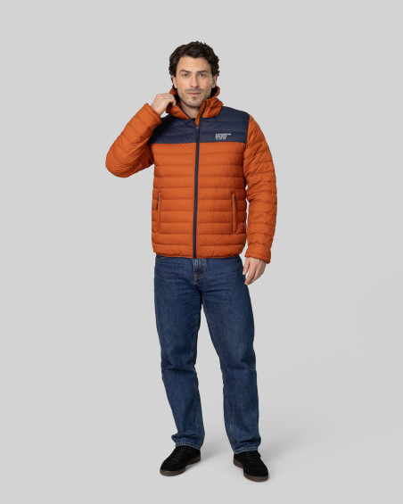 Piumino Ultraleggero giacca , arancione/blu marino, Uni