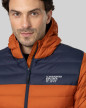 Ultraligero Chaqueta de plumas , Naranja/Azul marino, Unisex