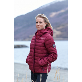 Down Jacket Seamless Wine Red