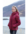 Down Jacket Seamless Wine Red
