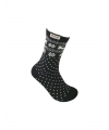 Black socks with norwegian pattern