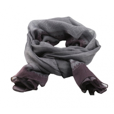 Marius Scarf in Grey/Purple