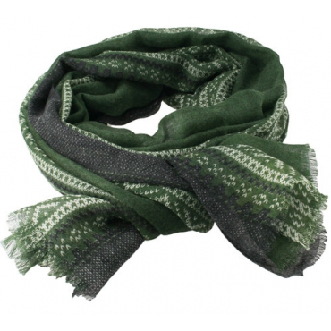 green and black scarf