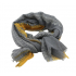 Marius Scarf Grey/White/Oker