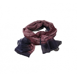 Marius scarf in Purple/White/Aubergine