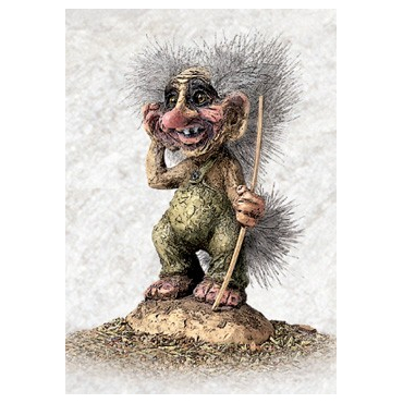 840040 Old troll with walking stick