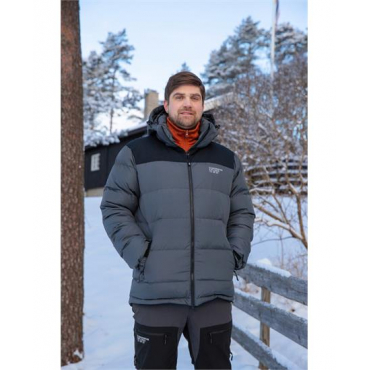 Unisex Down Jacket Thick Black