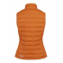 Slim fit lady vest in burnt Orange . 90 % down / 10 % feather.