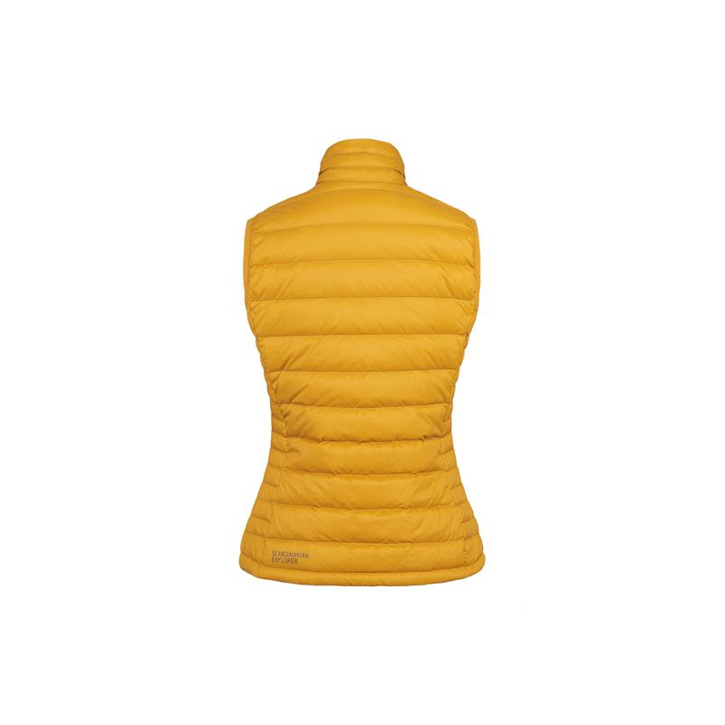 Escada Sport Padded Down Vest Jacket in Yellow Polyamide Nylon ref