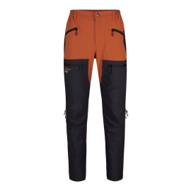 Men's hiking trousers dark grey/rusty orange
