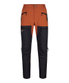 Men's hiking trousers dark grey/rusty orange