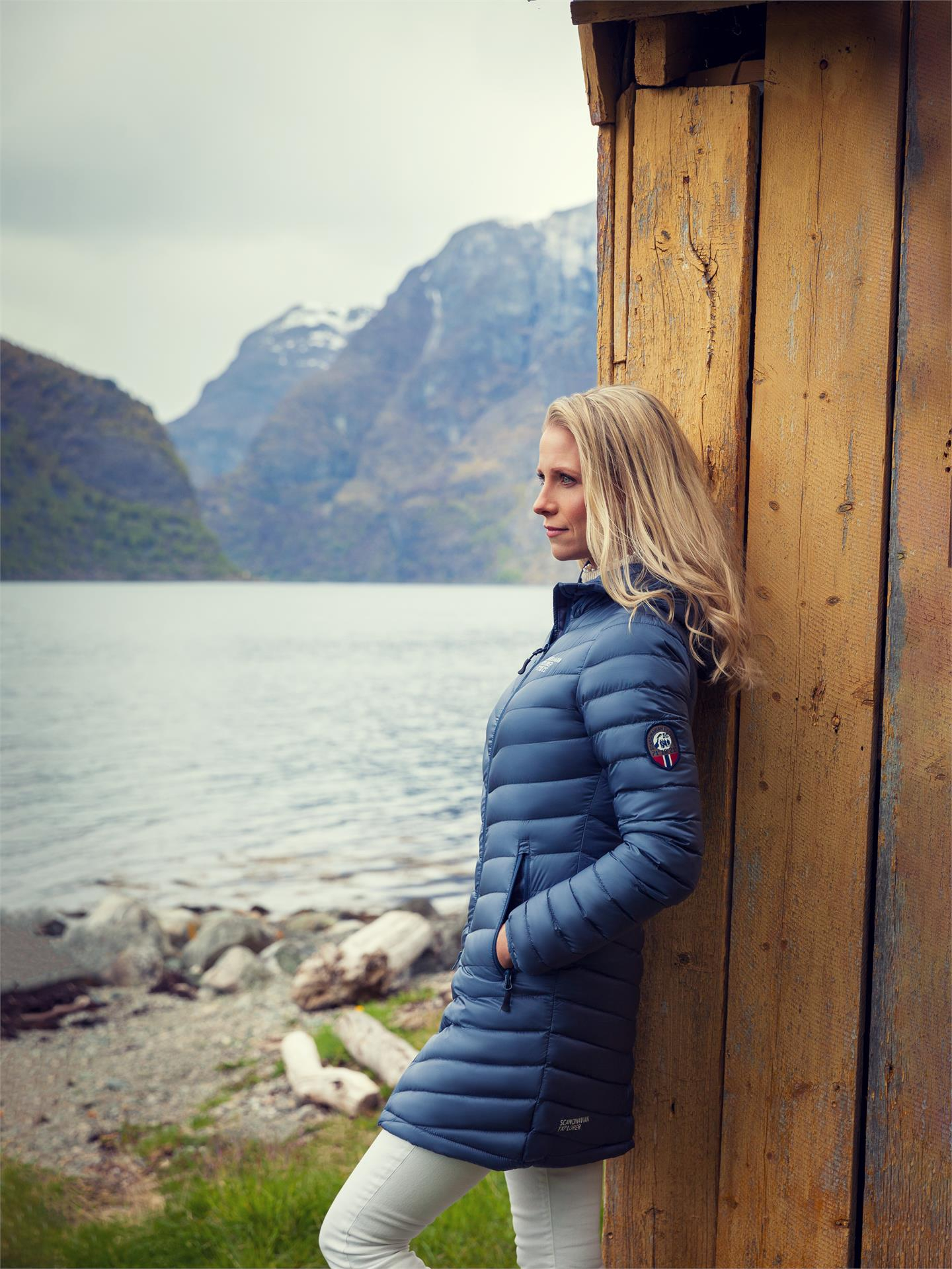 Ultra Light Down Coat metall blueScandinavian Explorer