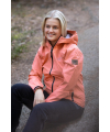 Rain jacket melange lady coral