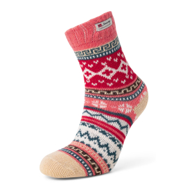 Norwegian patterned socks beige