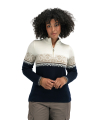 Moritz woman sweater in beige/white