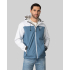 Unisex Softshell Jacket Melange Bluesteel/White