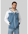 Unisex Softshell Jacket Melange Bluesteel/White