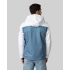 Unisex Softshell Jacket Melange Bluesteel/White