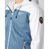 Unisex Softshell Jacket Melange Bluesteel/White