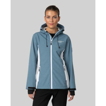 Lady Softshell Jacket Melange White/Grey