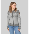 Traditional merino wool lady sweater grey
